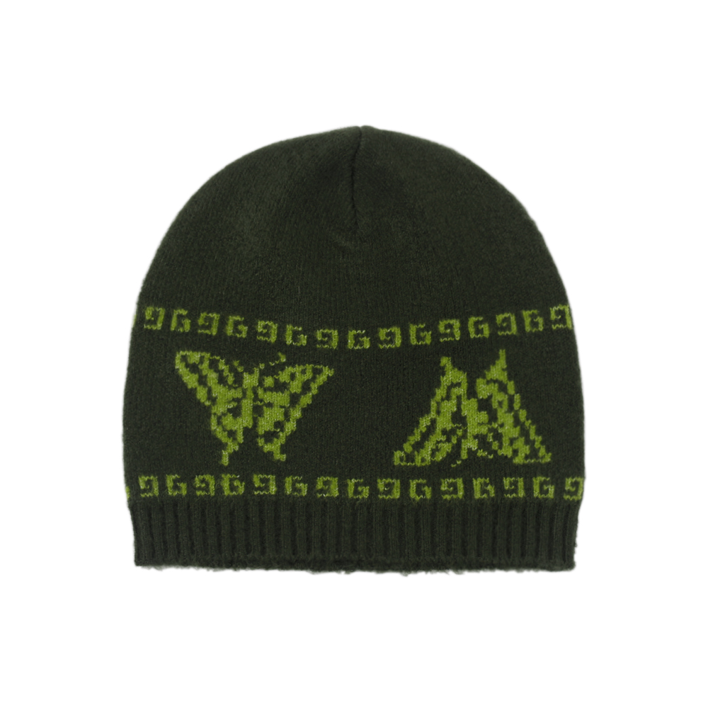 Butterfly Beanie - Olive
